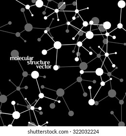 Molecule structure. DNA. Abstract background. Vector illustration. Eps10