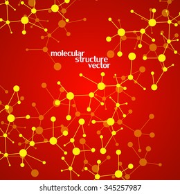 Molecule structure. DNA. Abstract background. Vector illustration. Eps10