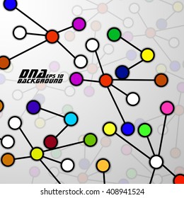 Molecule structure. DNA. Abstract background, vector illustration, eps10