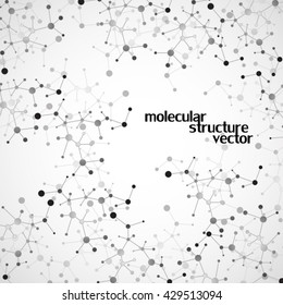 Molecule structure. DNA. Abstract background, vector illustration, eps10