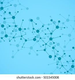 Molecule structure. DNA. Abstract background, vector illustration, eps10