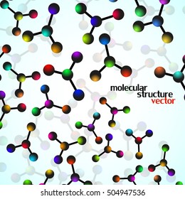 Molecule structure. DNA. Abstract background. Vector illustration. Eps10