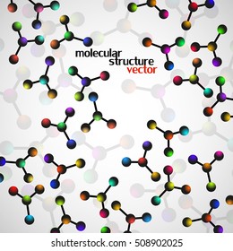 Molecule structure. DNA. Abstract background. Vector illustration. Eps10