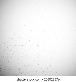 Molecule structure, gray background for communication, vector illustration 