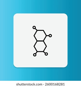 Molecule Structure icon. Editable stroke. Vector illustration.	