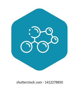 Molecule structure icon. Outline molecule structure vector icon for web design isolated on white background