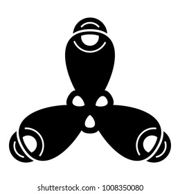 Molecule structure icon. Simple illustration of molecule structure vector icon for web