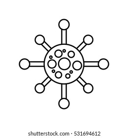 molecule structure isolated icon vector illustration design