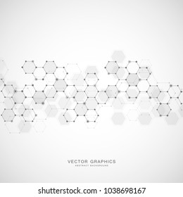 Molecule structure. Science, technology and medical concept. Vector illustration