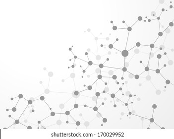 Molecule structure  vector illustration background 