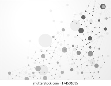 Molecule structure vector illustration background 