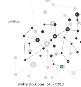 Molecule structure vector illustration background