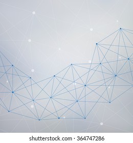 Molecule structure. Vector illustration of communication for your design. EPS 10.