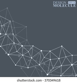 Molecule structure. Vector illustration of communication for your design. EPS 10.