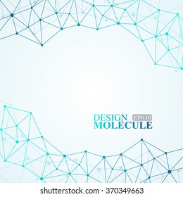 Molecule structure. Vector illustration of communication for your design. EPS 10.
