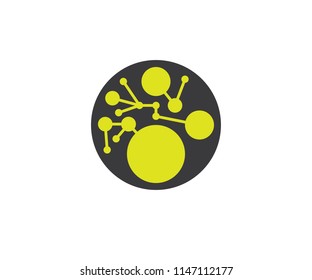 Molecule Symbol Circle Icon Galaxy Abstract Round