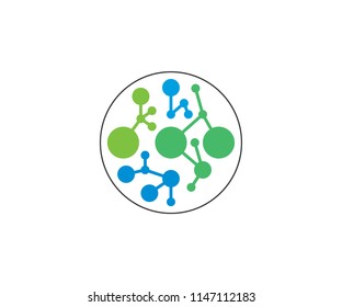 Molecule Symbol Circle Icon Galaxy Abstract Round