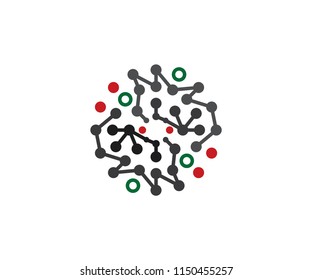 Molecule Symbol Circle Icon Galaxy Abstract Round