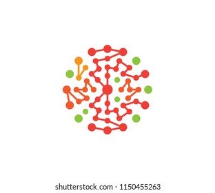 Molecule Symbol Circle Icon Galaxy Abstract Round