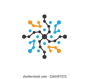 Molecule Symbol Circle Icon Galaxy Abstract Round