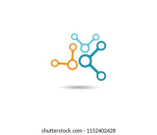 Molecule symbol illustration