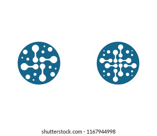 Molecule symbol illustration