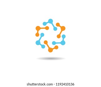 Molecule symbol illustration