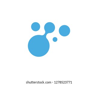 Molecule symbol logo template vector illustration design 