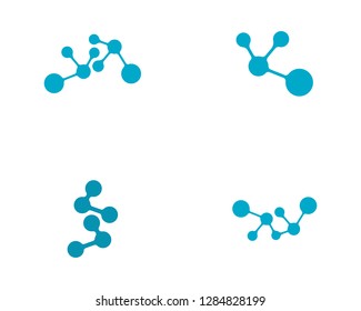 Molecule symbol logo template vector illustration design  - Shutterstock ID 1284828199