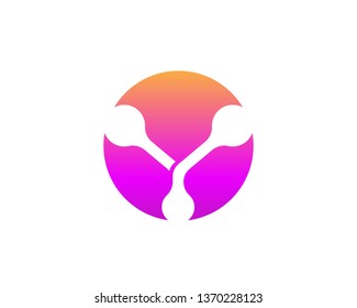 Molecule symbol logo template vector illustration design 