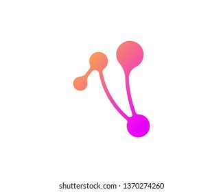 Molecule symbol logo template vector illustration design 