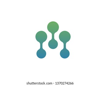 Molecule symbol logo template vector illustration design 