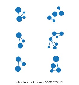 Molecule symbol logo template vector illustration design 