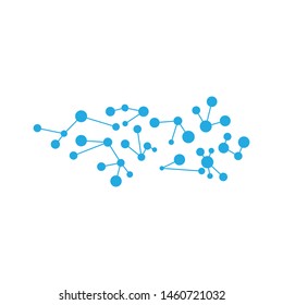 Molecule symbol logo template vector illustration design 