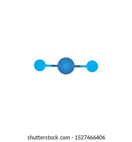 Molecule symbol logo template vector illustration design 