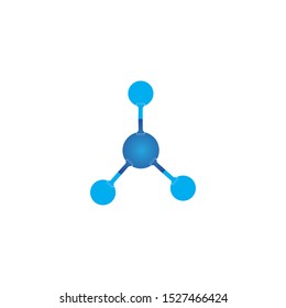 Molecule symbol logo template vector illustration design 