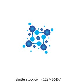 Molecule symbol logo template vector illustration design 