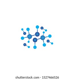 Molecule symbol logo template vector illustration design 