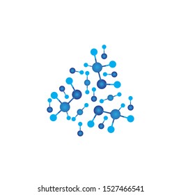 Molecule symbol logo template vector illustration design 