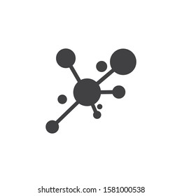 Molecule symbol logo template vector illustration design 