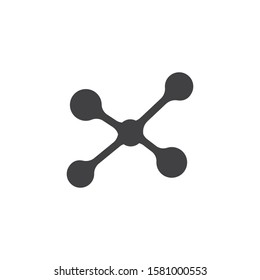 Molecule symbol logo template vector illustration design 