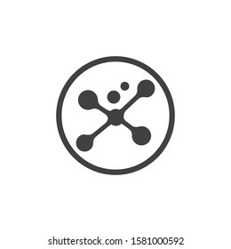 Molecule symbol logo template vector illustration design 