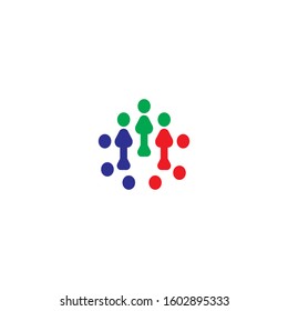 Molecule symbol logo template vector illustration design 