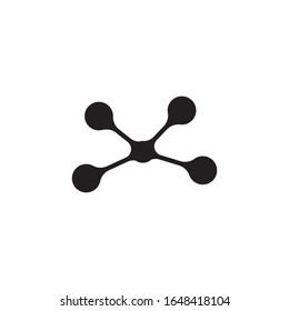 Molecule symbol logo template vector illustration design 