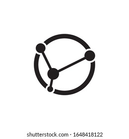 Molecule symbol logo template vector illustration design 