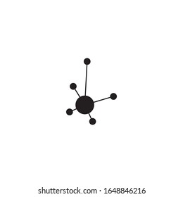 Molecule symbol logo template vector illustration design 