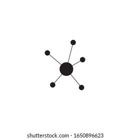 Molecule symbol logo template vector illustration design 