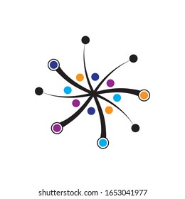 Molecule symbol logo template vector illustration design