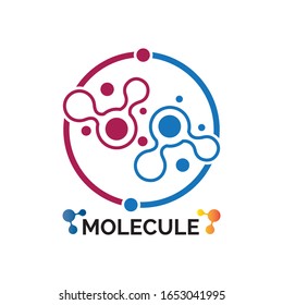 Molecule symbol logo template vector illustration design