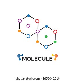 Molecule symbol logo template vector illustration design